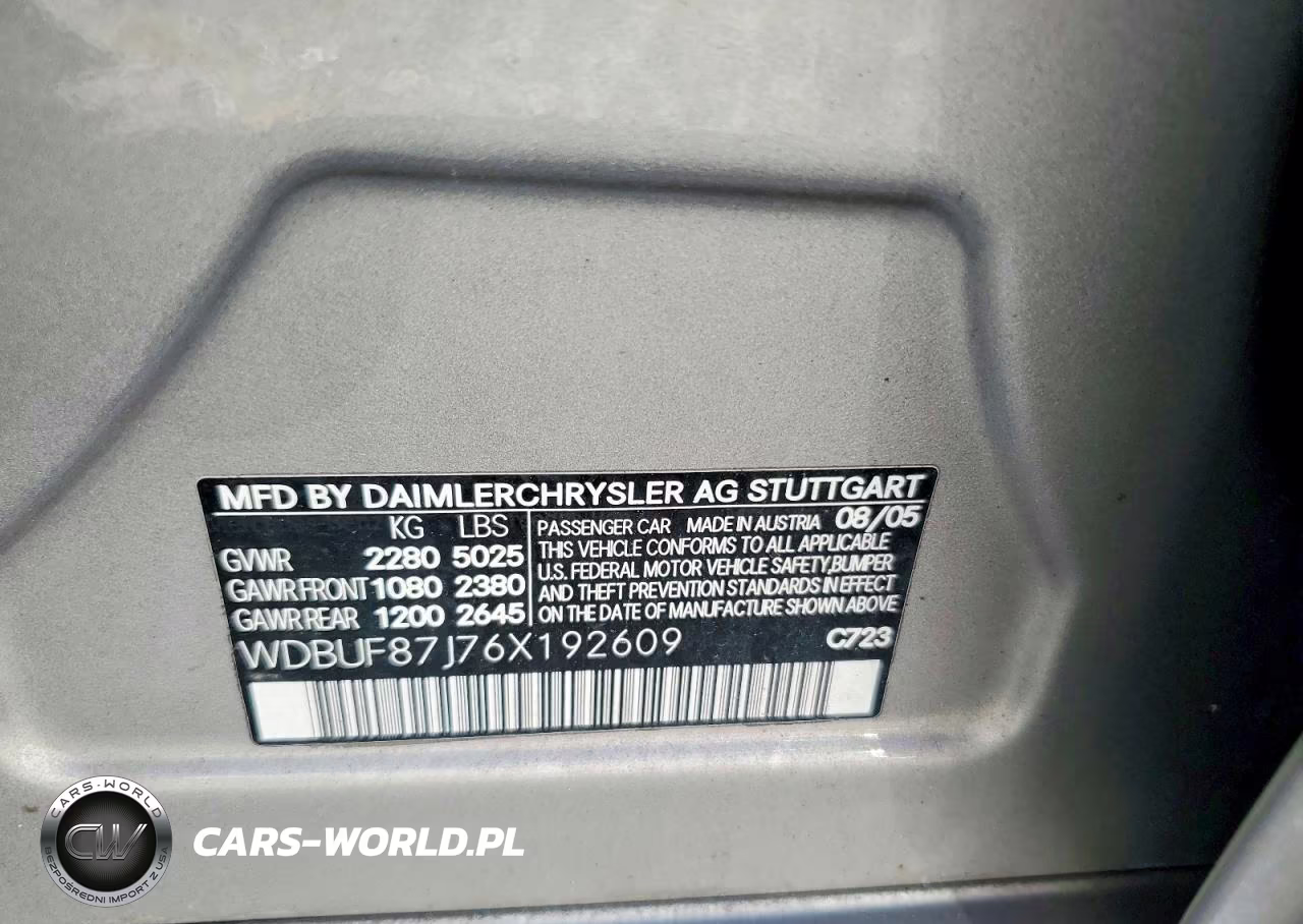 2006 Mercedes-Benz E 350 4Matic VIN:WDBUF87J76X192609 - 12