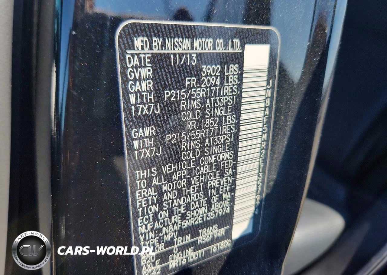 2014 Nissan Juke Sv VIN:JN8AF5MR2ET357974 - 13
