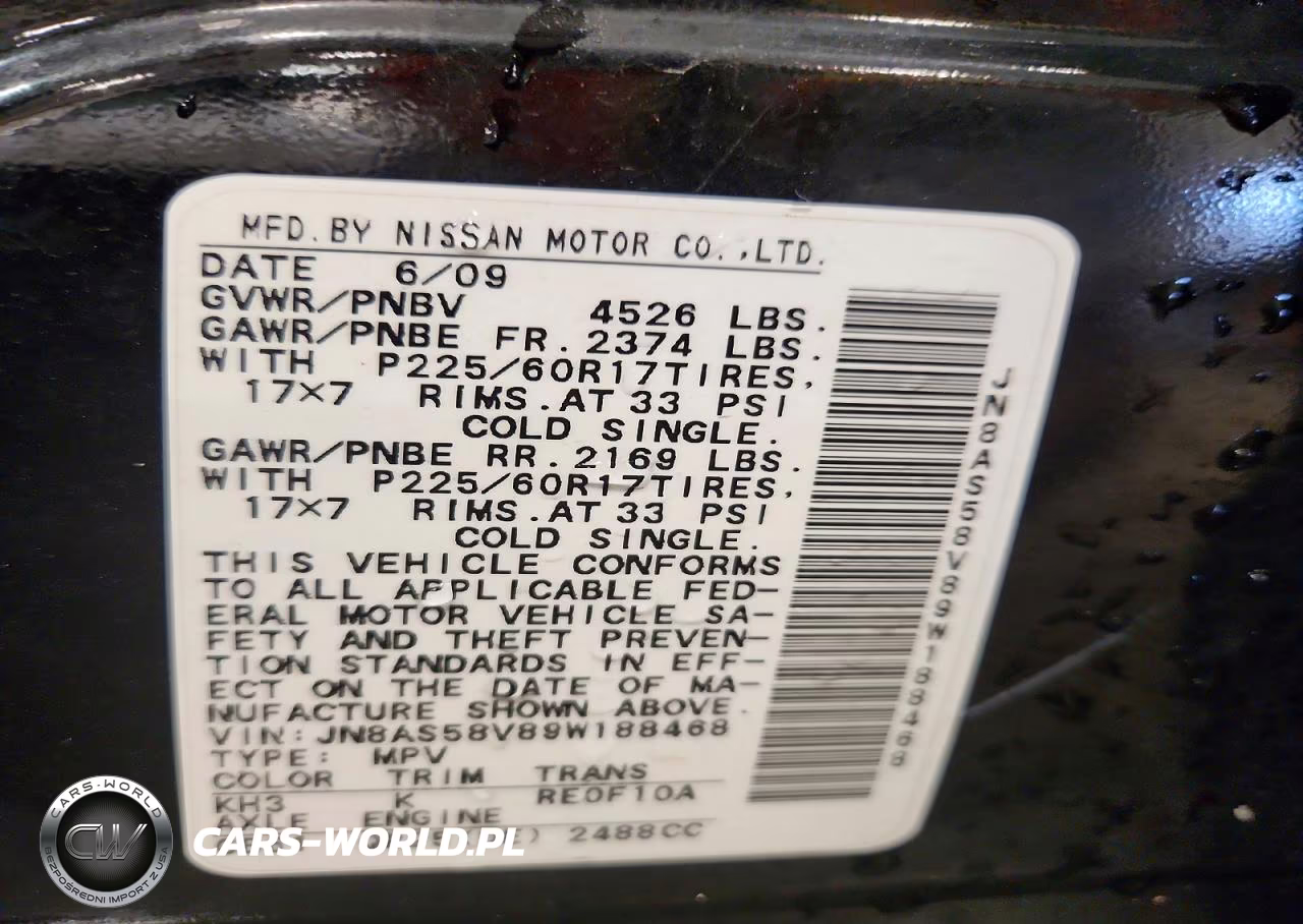 2009 Nissan Rogue S-Sl VIN:JN8AS58V89W188468 - 13