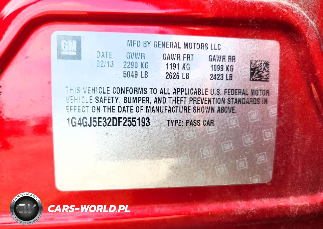 2013 Buick Lacrosse Touring VIN:1G4GJ5E32DF255193 - 13