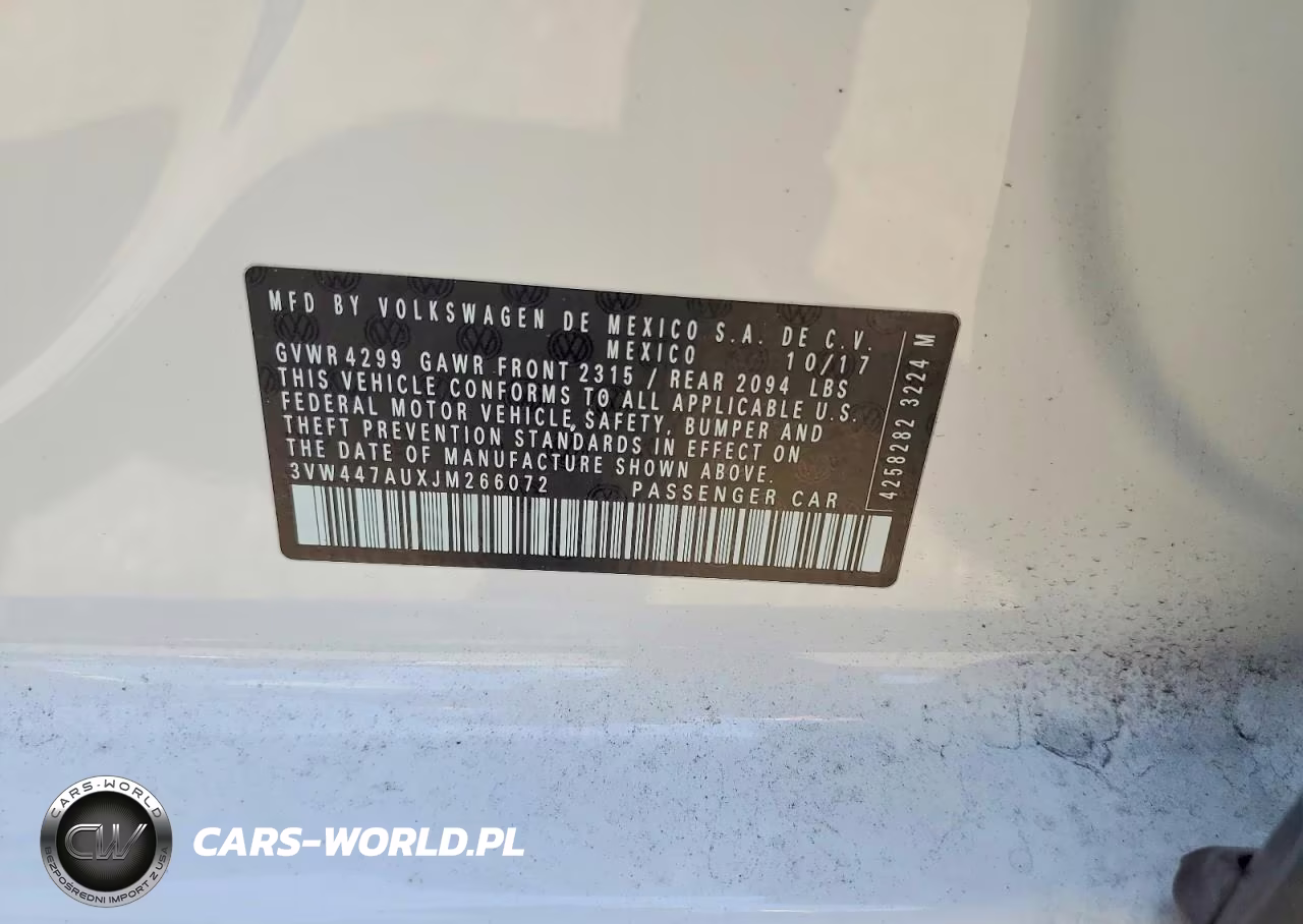 2018 Volkswagen Gti S-Se VIN:3VW447AUXJM266072 - 13