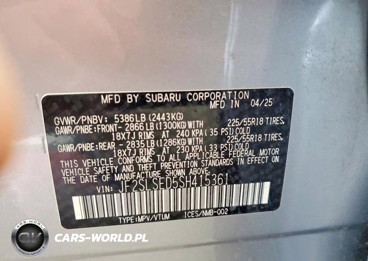 2025 Subaru Forester Premium VIN:JF2SLSED5SH415361 - 13
