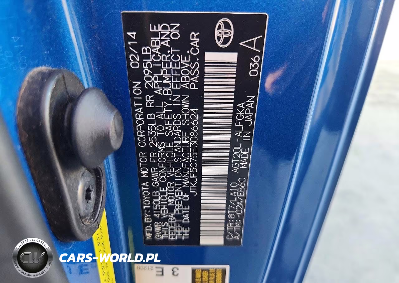2014 Scion Tc Monogram VIN:JTKJF5C75E3086624 - 12