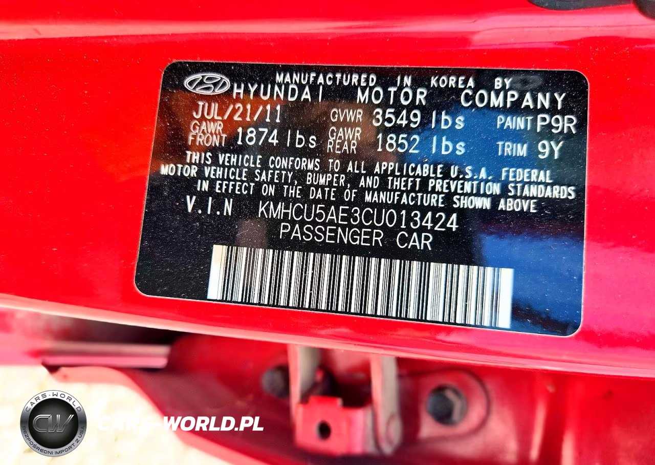 2012 Hyundai Accent Se VIN:KMHCU5AE3CU013424 - 12