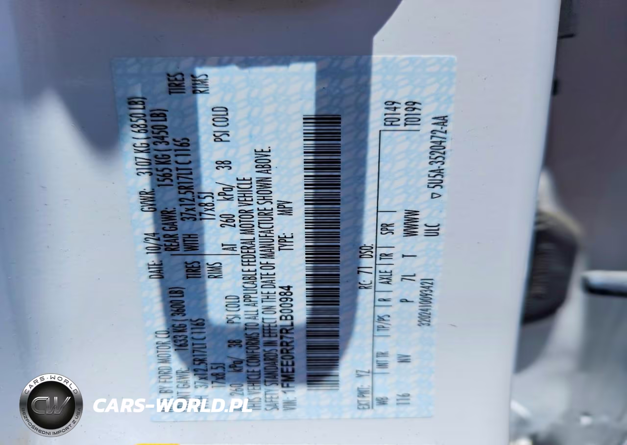 2024 Ford Bronco Raptor VIN:1FMEE0RR7RLB00984 - 13
