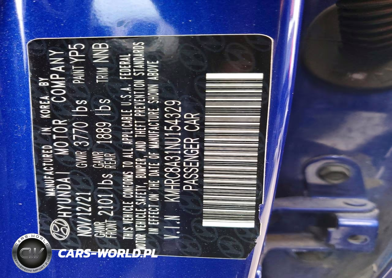 2022 Hyundai Venue Limited VIN:KMHRC8A31NU154329 - 13