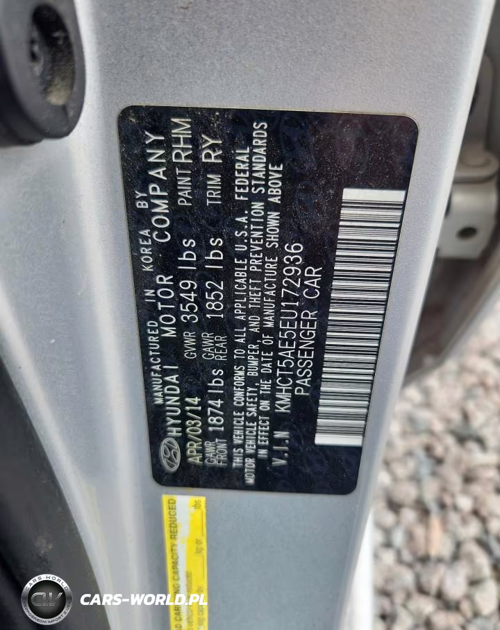 2014 Hyundai Accent Gs VIN:KMHCT5AE5EU172936 - 12
