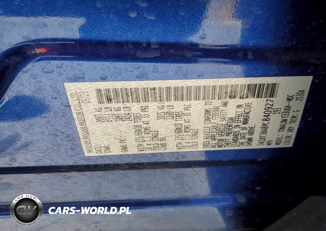 2023 Nissan Rogue Sv VIN:5N1BT3BA8PC840927 - 12