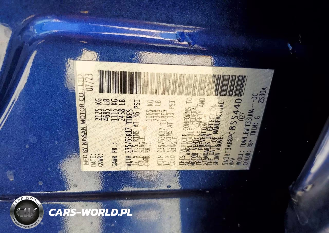 2023 Nissan Rogue S VIN:5N1BT3AB8PC855440 - 13