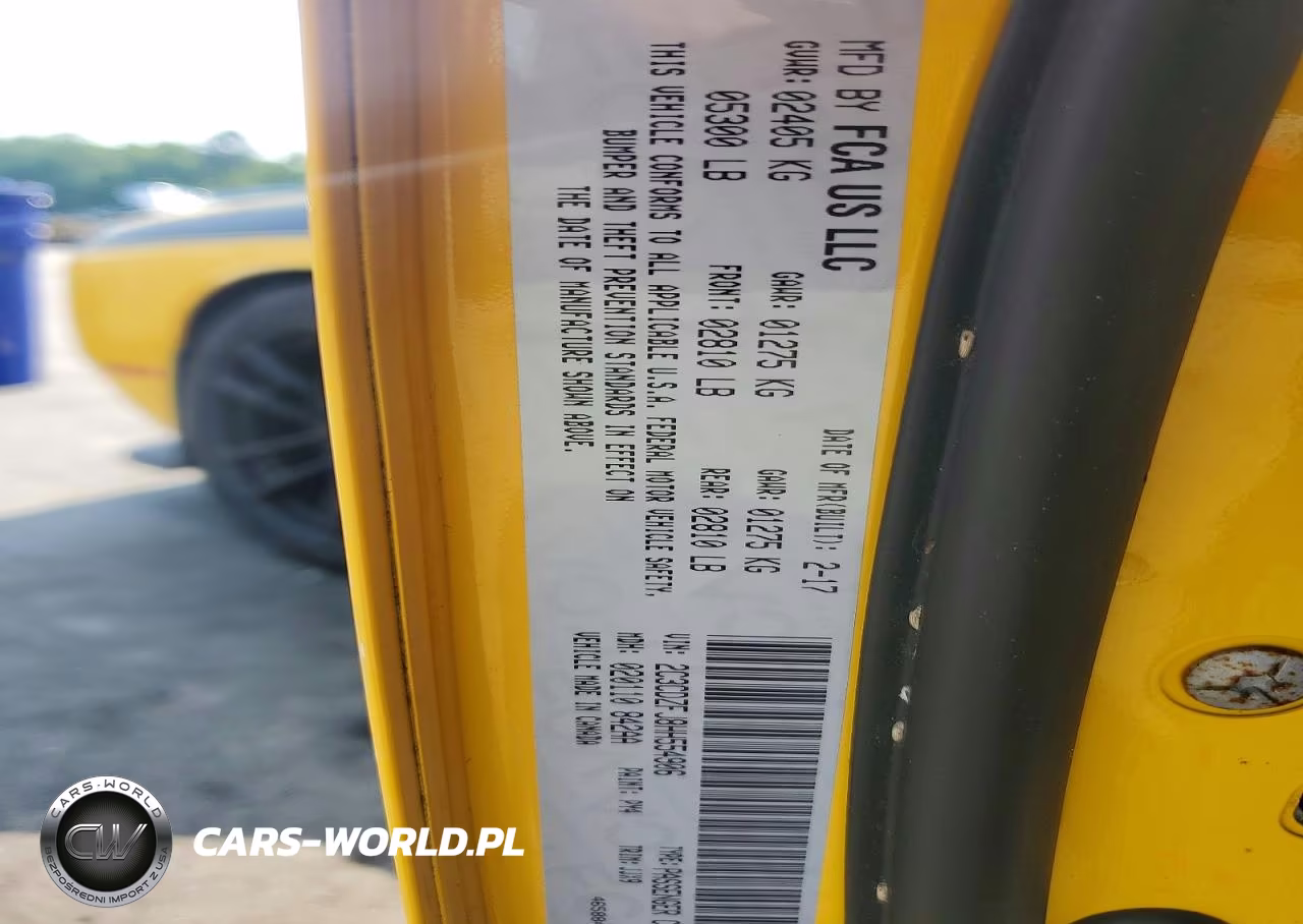 2017 Dodge Challenger R-T 392 VIN:2C3CDZFJ8HH554906 - 12