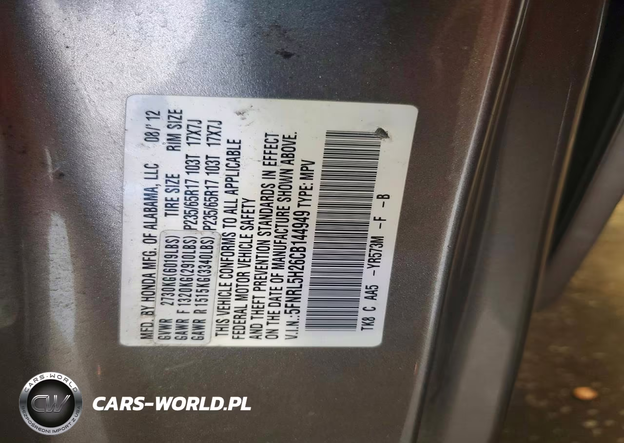 2012 Honda Odyssey Lx VIN:5FNRL5H26CB144949 - 13