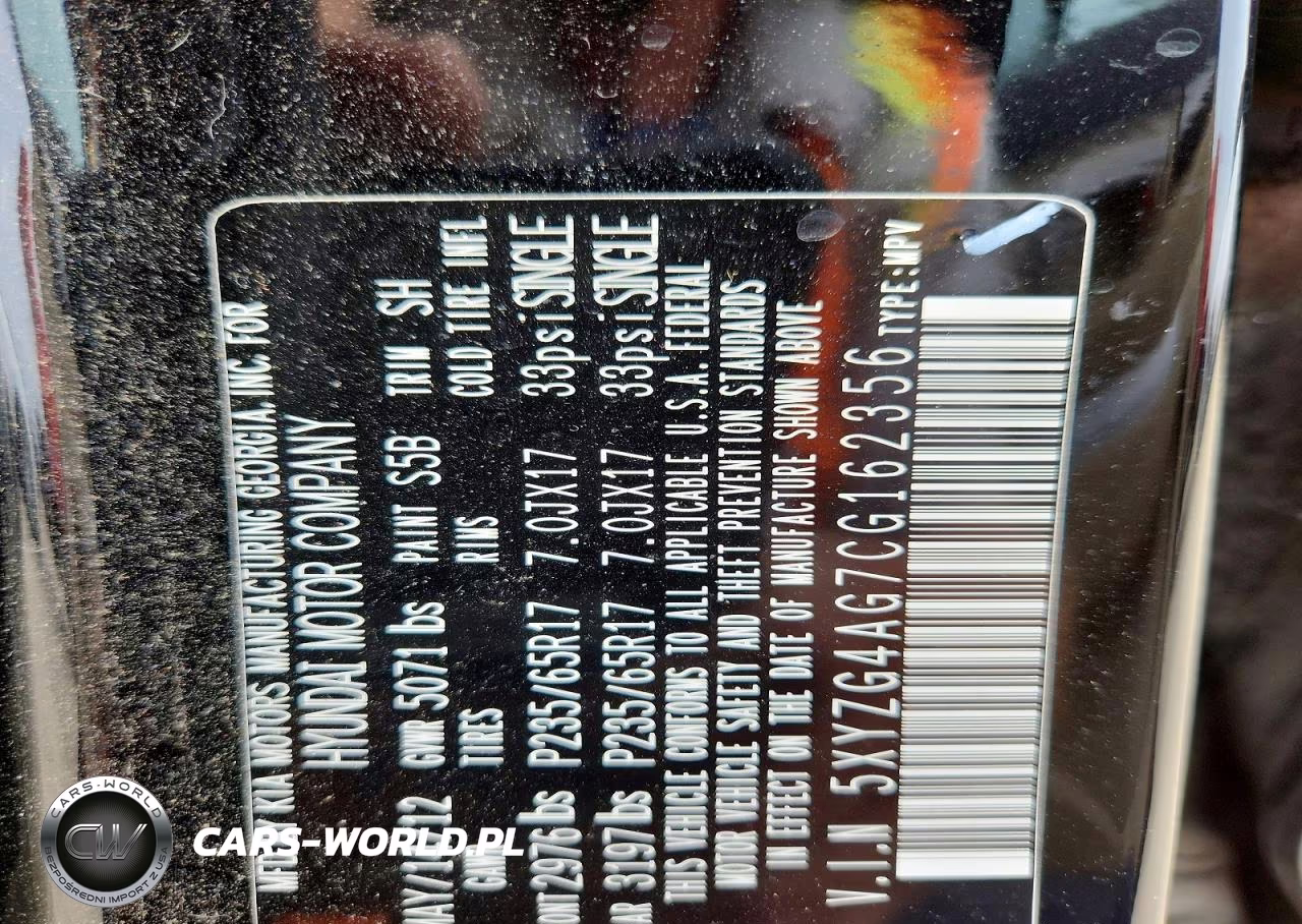 2012 Hyundai Santa Fe Gls VIN:5XYZG4AG7CG162356 - 13