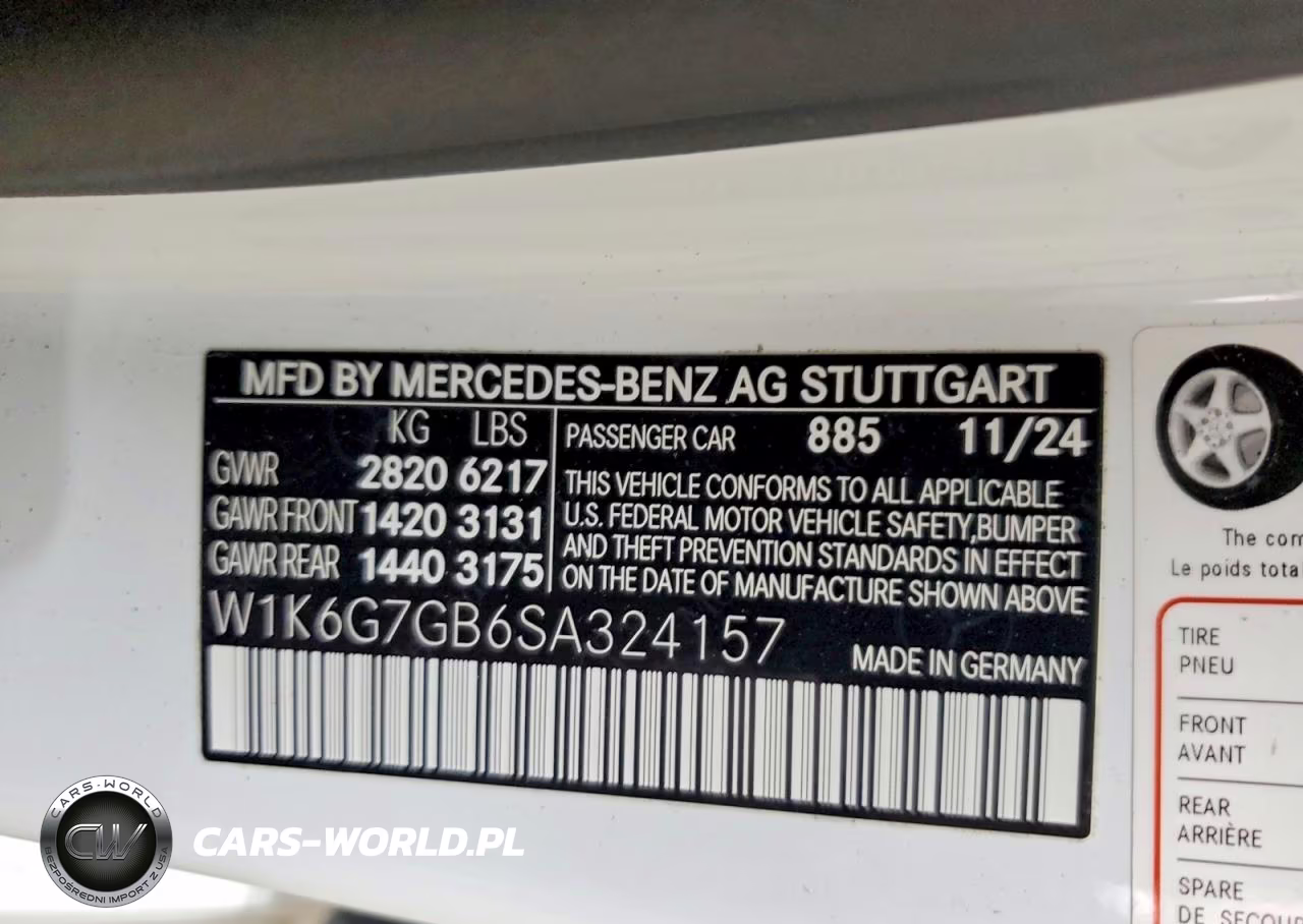 2025 Mercedes-Benz S 580 4Matic VIN:W1K6G7GB6SA324157 - 12
