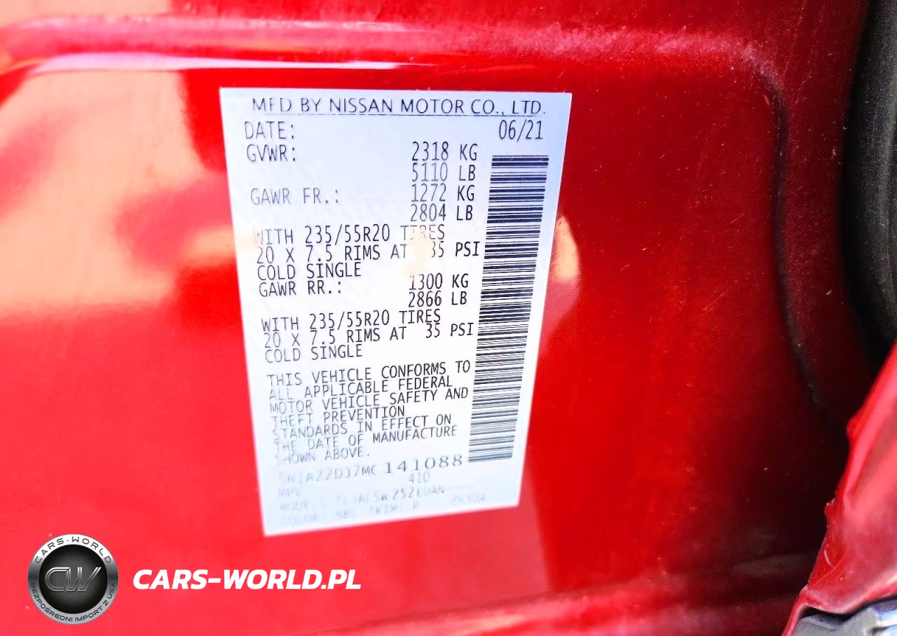 2021 Nissan Murano Platinum VIN:5N1AZ2DJ7MC141088 - 13