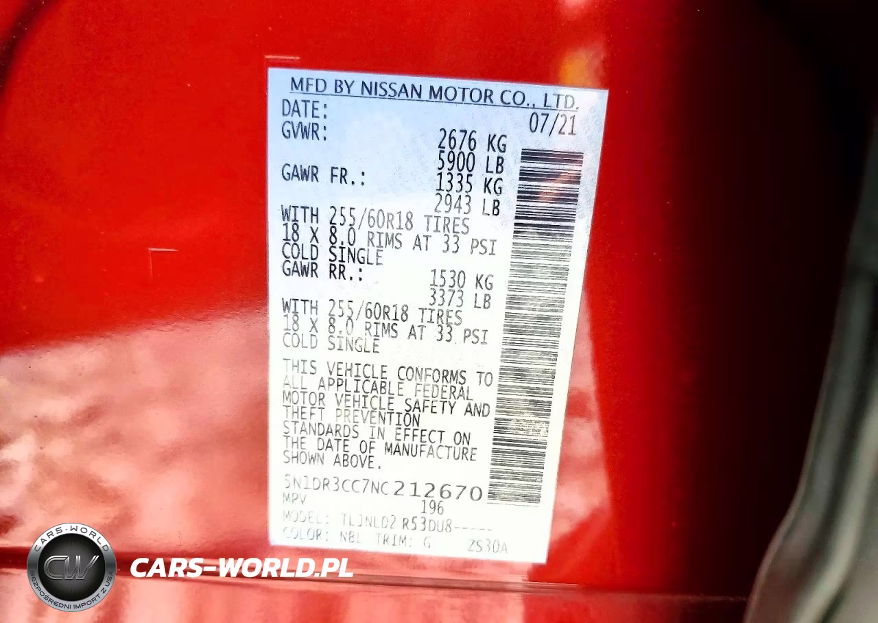 2022 Nissan Pathfinder Sl VIN:5N1DR3CC7NC212670 - 13