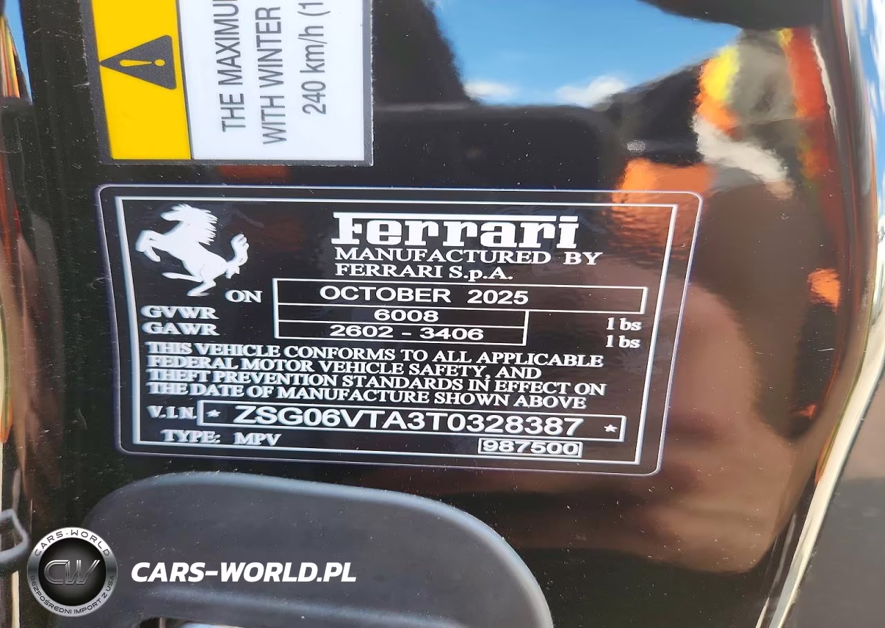 2026 Ferrari Purosangue VIN:ZSG06VTA3T0328387 - 14