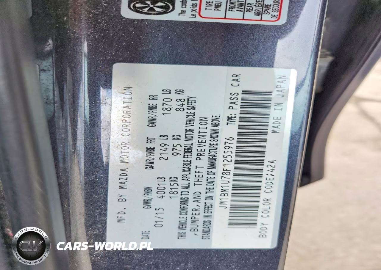 2015 Mazda 3 Sport VIN:JM1BM1U78F1255976 - 12