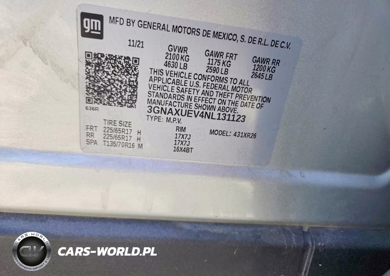 2022 Chevrolet Equinox Lt VIN:3GNAXUEV4NL131123 - 13