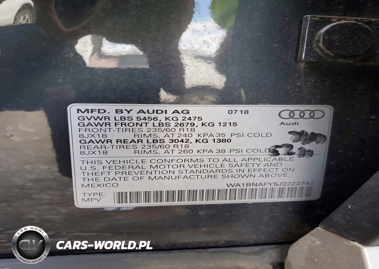 2018 Audi Q5 Premium Plus VIN:WA1BNAFY5J2222742 - 13