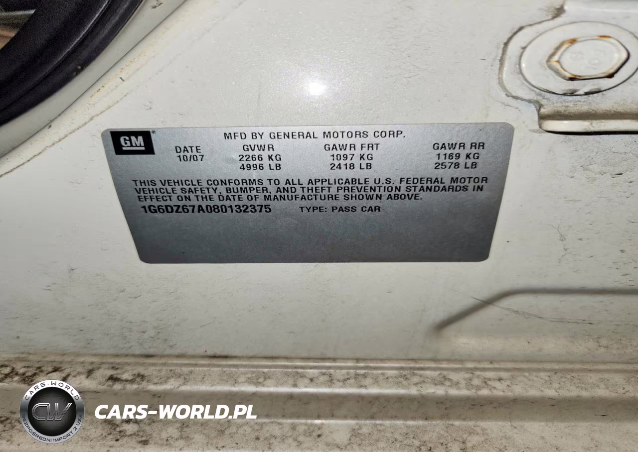2008 Cadillac Sts VIN:1G6DZ67A080132375 - 12