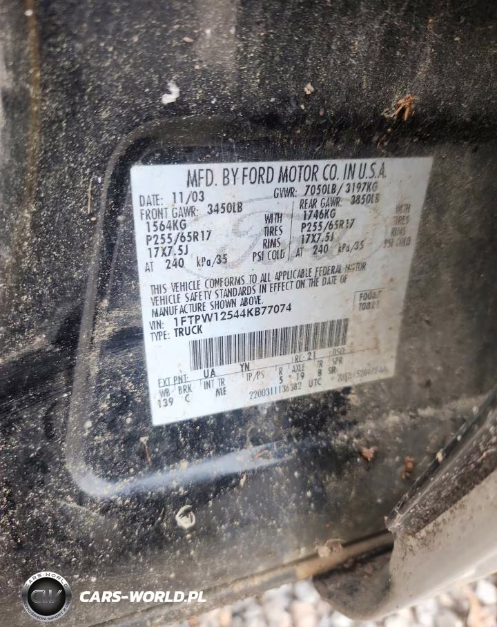 2004 Ford F150 Supercrew VIN:1FTPW12544KB77074 - 12