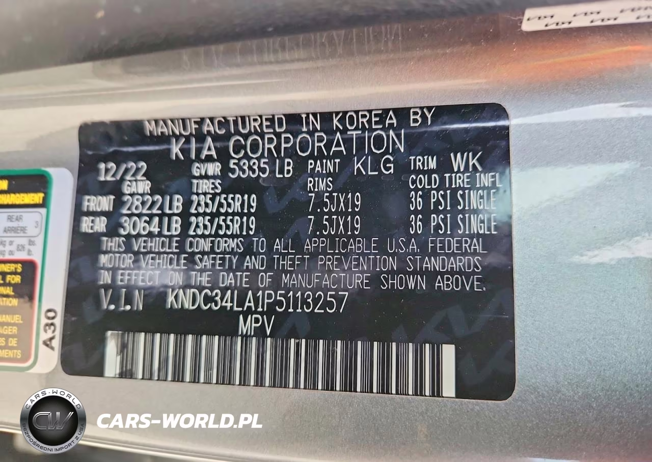 2023 Kia Ev6 VIN:KNDC34LA1P5113257 - 13