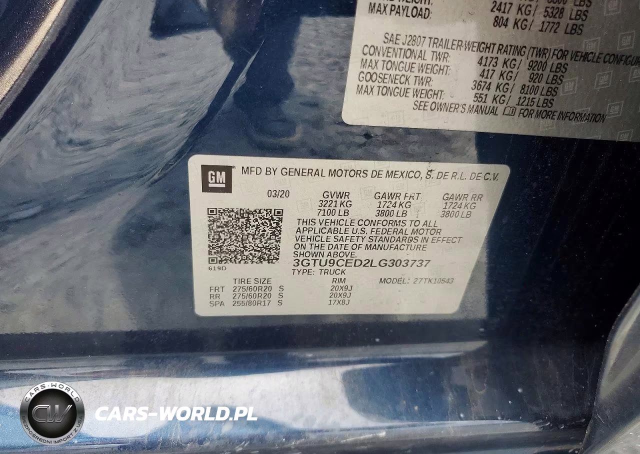2020 GMC Sierra K1500 Elevation VIN:3GTU9CED2LG303737 - 13
