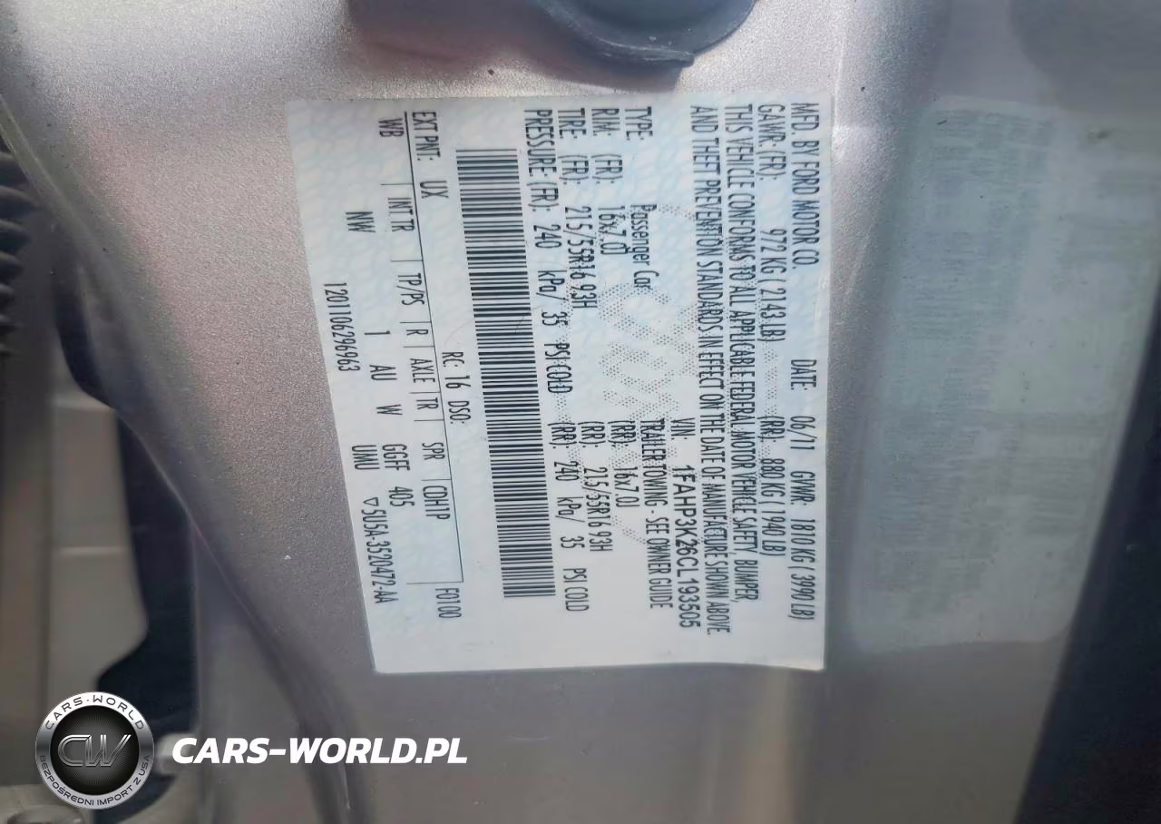 2012 Ford Focus Se VIN:1FAHP3K26CL193505 - 12