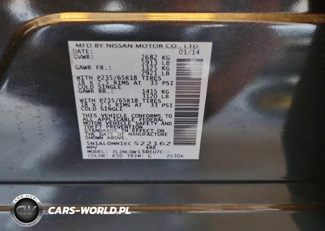 2014 Infiniti Qx60 Base VIN:5N1AL0MM1EC522162 - 13