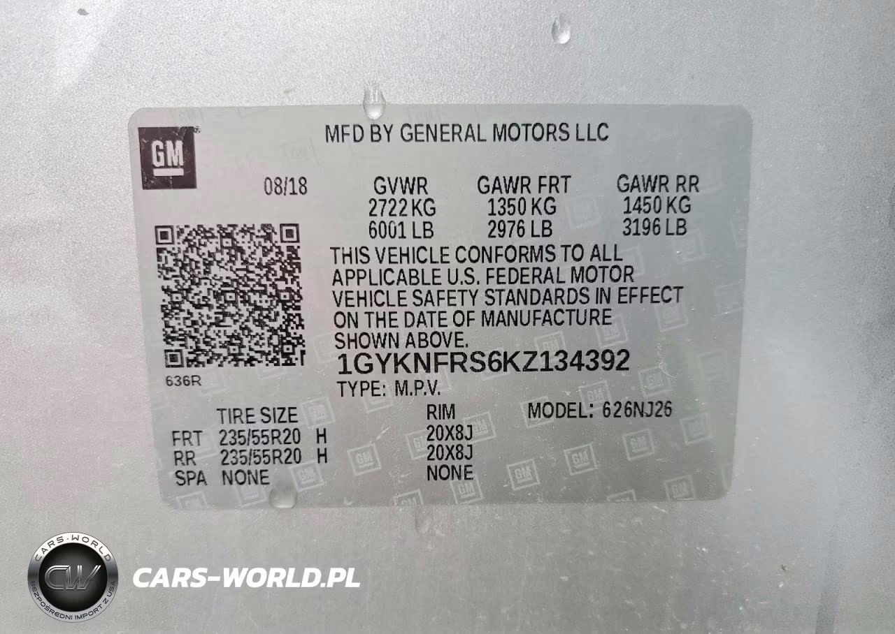2019 Cadillac Xt5 Premium Luxury VIN:1GYKNFRS6KZ134392 - 12