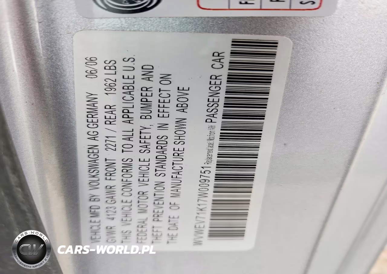 2007 Volkswagen New Gti VIN:WVWEV71K17W009751 - 13
