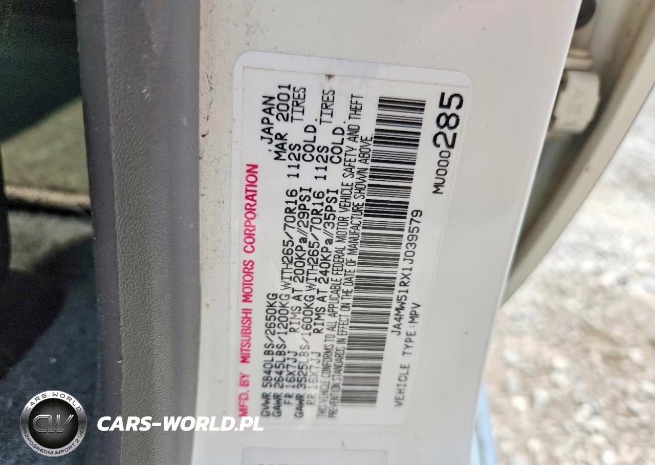 2001 Mitsubishi Montero Limited VIN:JA4MW51RX1J039579 - 13