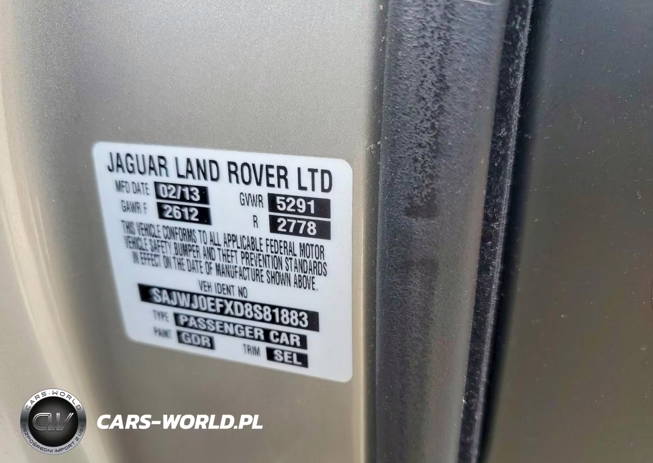 2013 Jaguar Xf VIN:SAJWJ0EFXD8S81883 - 12