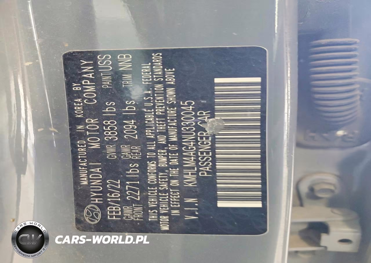 2022 Hyundai Elantra Sel VIN:KMHLM4AG4NU330045 - 13