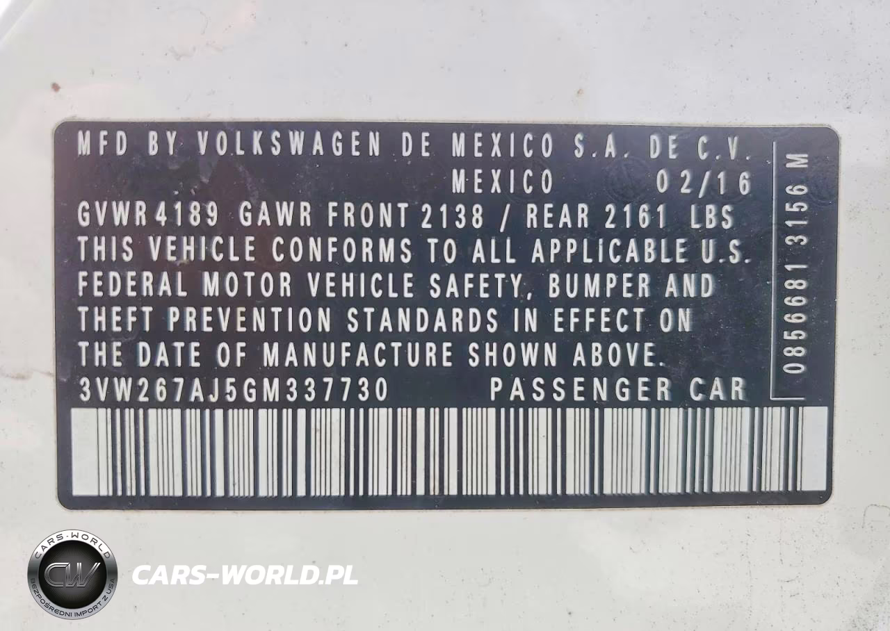2016 Volkswagen Jetta S VIN:3VW267AJ5GM337730 - 12