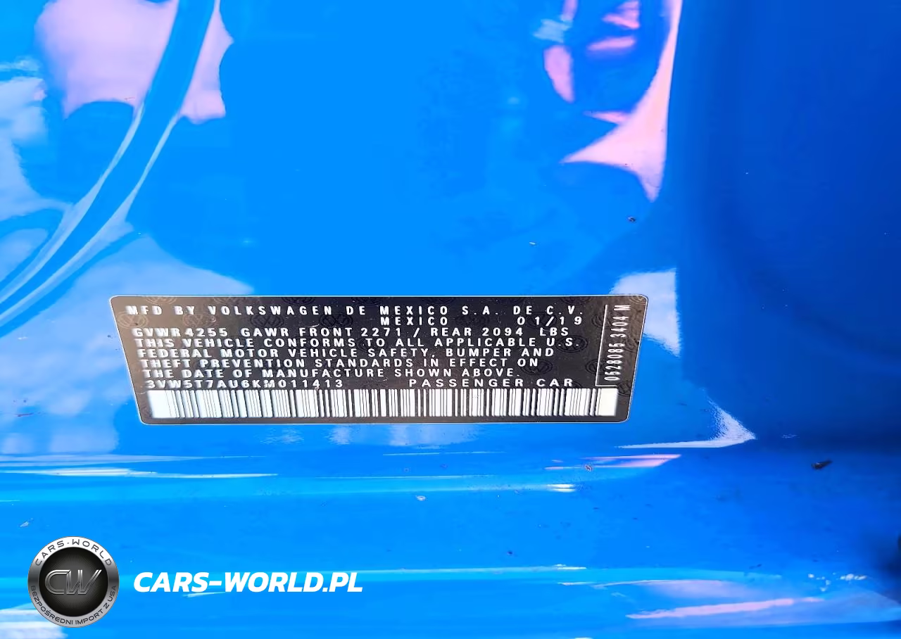 2019 Volkswagen Gti S VIN:3VW5T7AU6KM011413 - 12