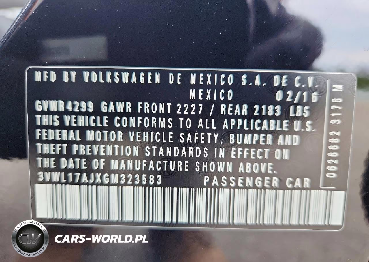 2016 Volkswagen Jetta Sel VIN:3VWL17AJXGM323583 - 12