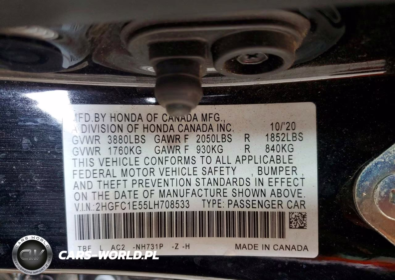 2020 Honda Civic Si VIN:2HGFC1E55LH708533 - 12