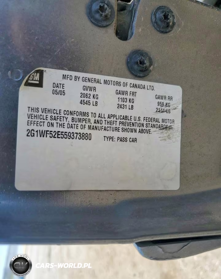 2005 Chevrolet Impala VIN:2G1WF52E559373880 - 12