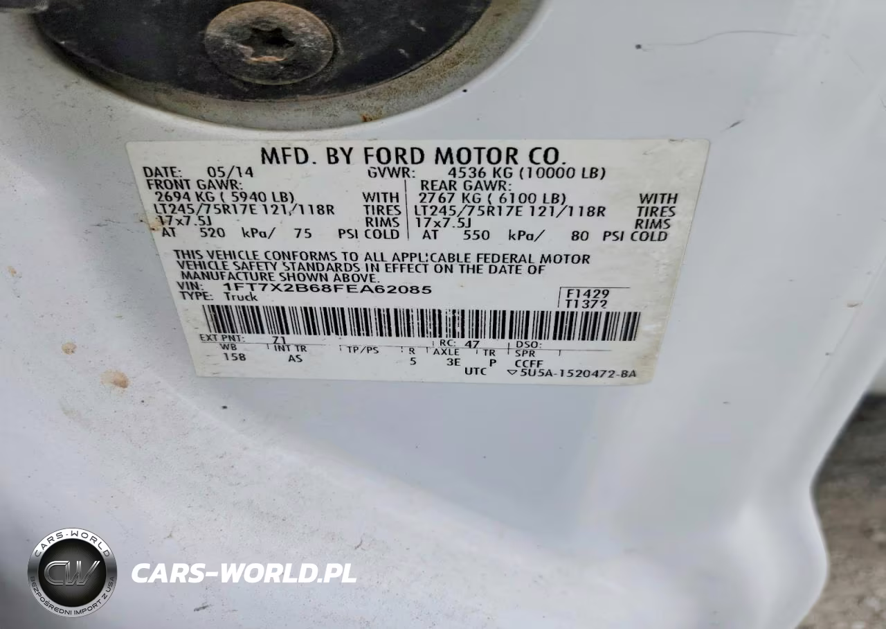 2015 Ford F250 Super Duty VIN:1FT7X2B68FEA62085 - 12