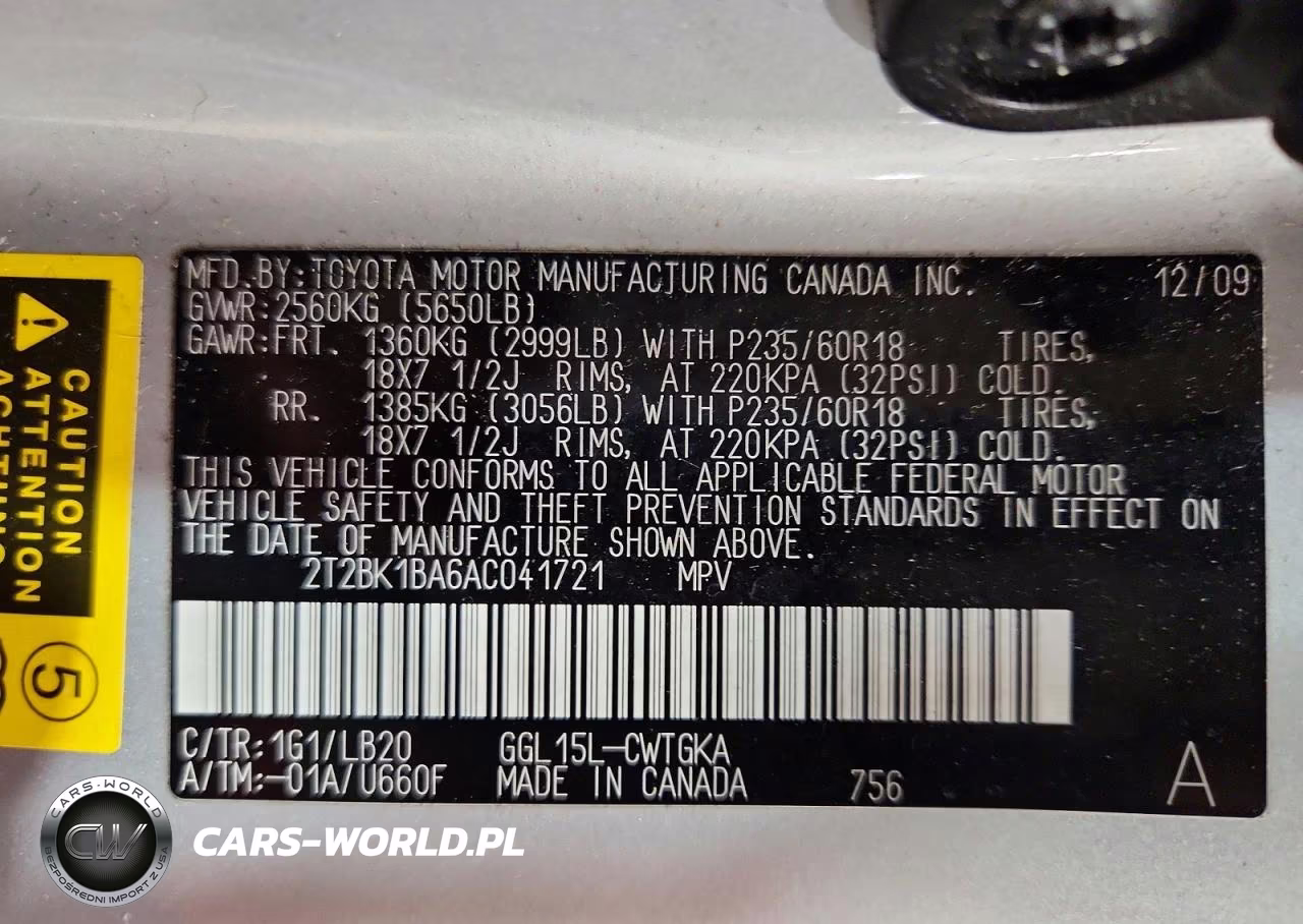 2010 Lexus Rx 350 VIN:2T2BK1BA6AC041721 - 14