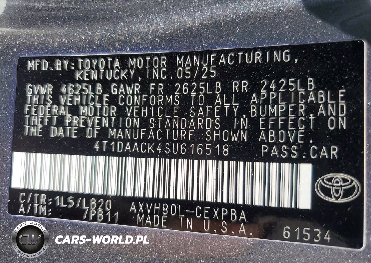 2025 Toyota Camry Xse VIN:4T1DAACK4SU616518 - 12