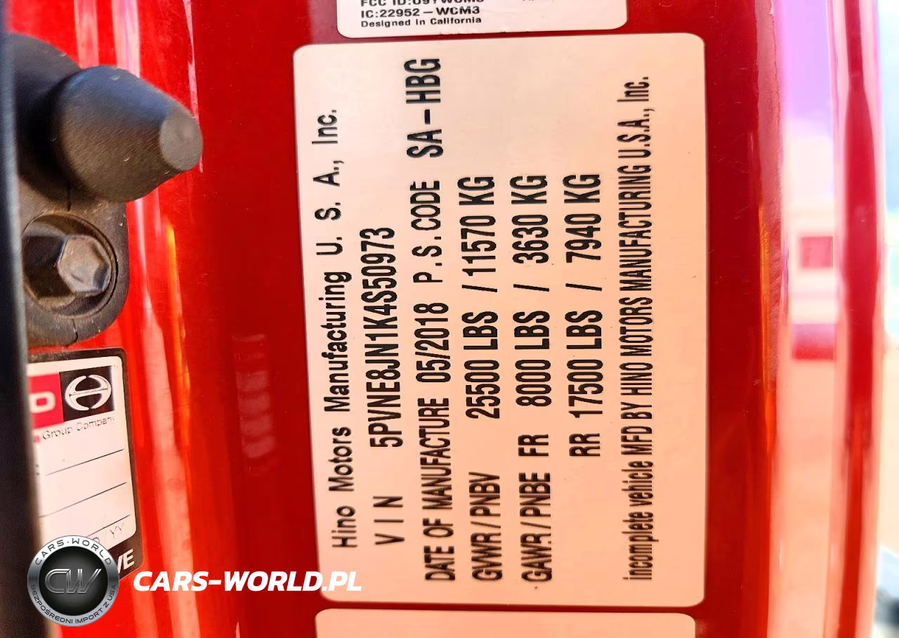 2019 Hino 258-268 VIN:5PVNE8JN1K4S50973 - 12