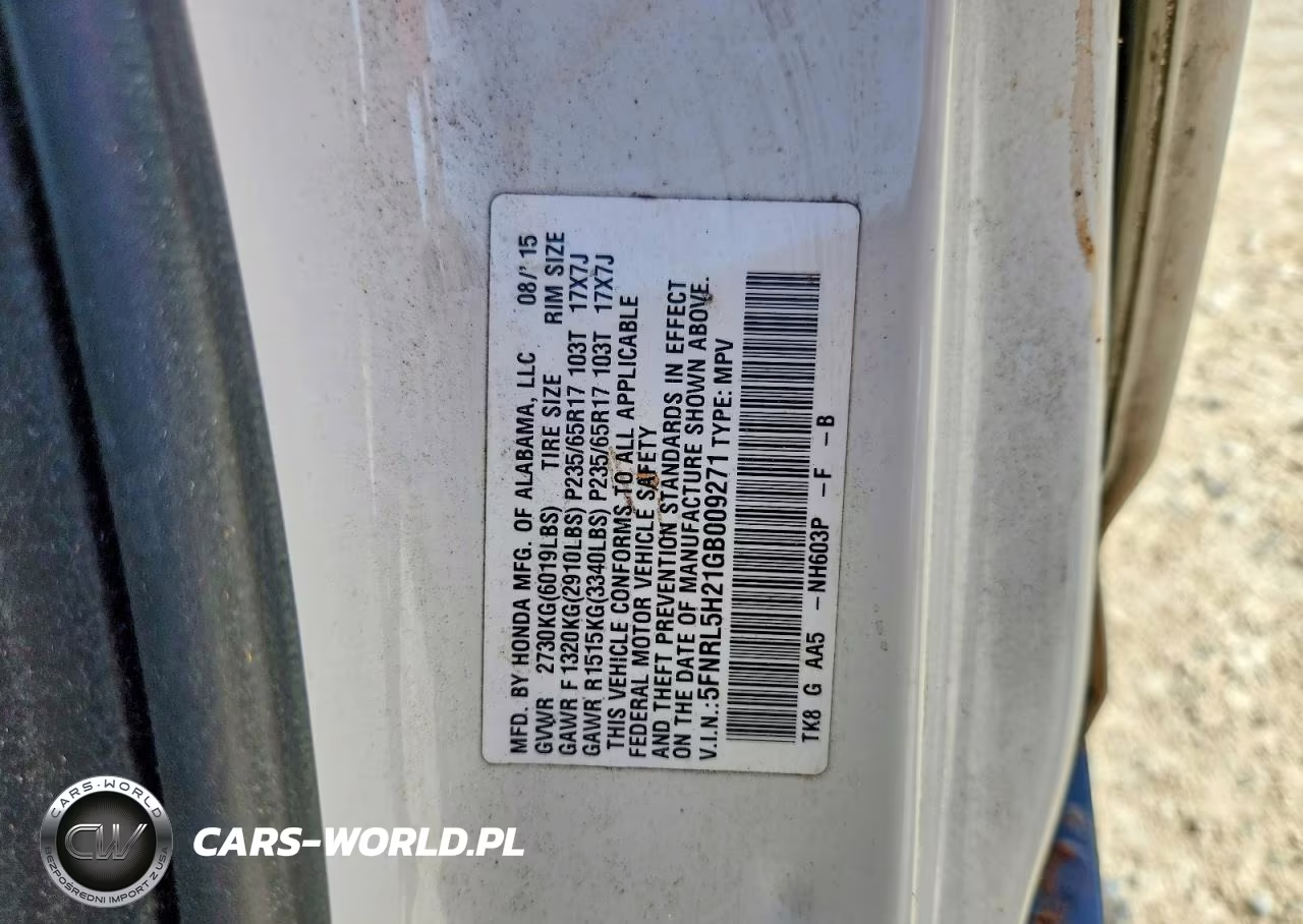 2016 Honda Odyssey Lx VIN:5FNRL5H21GB009271 - 13