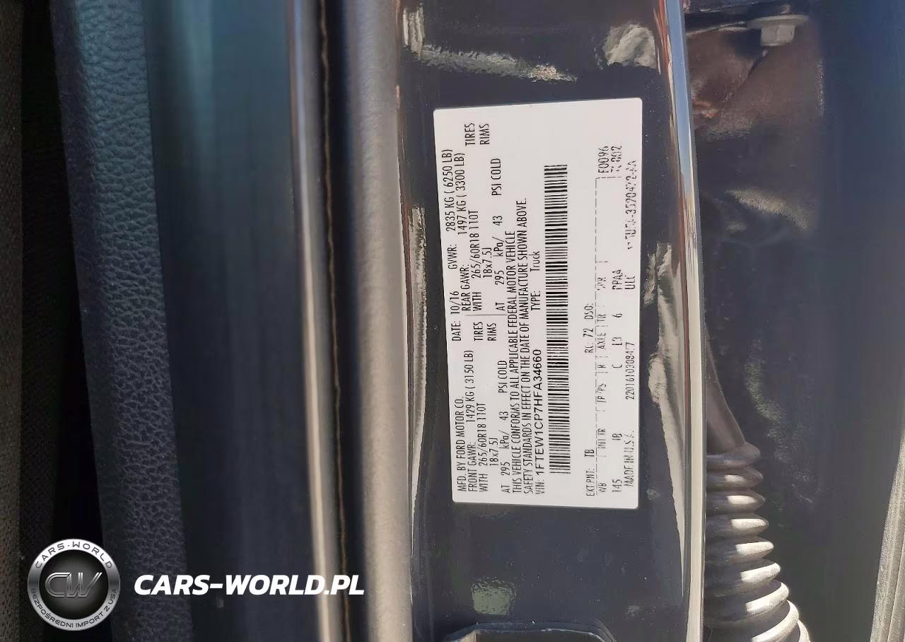 2017 Ford F150 Supercrew VIN:1FTEW1CP7HFA34660 - 12