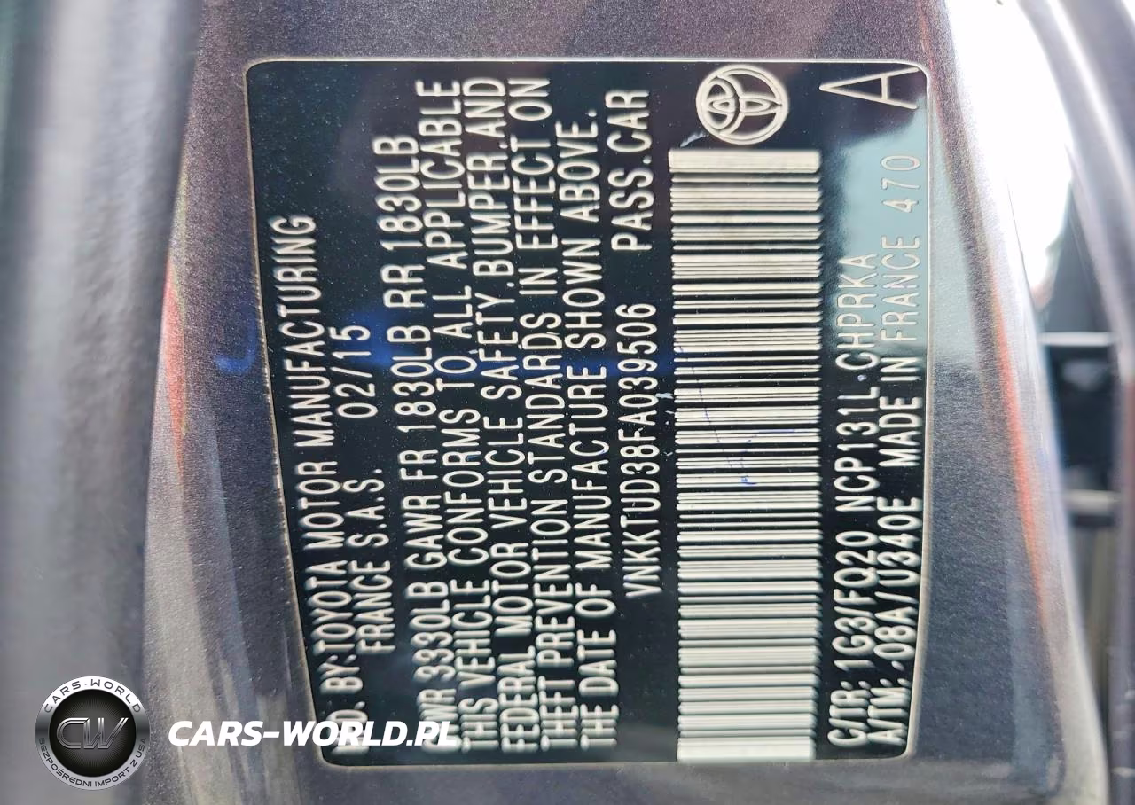 2015 TOYOTA YARIS L-LE-SE VIN:VNKKTUD38FA039506 - 13