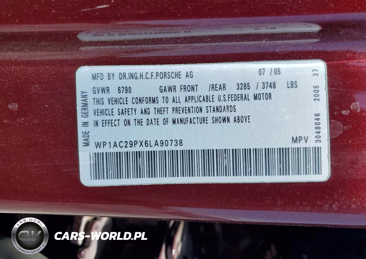 2006 Porsche Cayenne Turbo VIN:WP1AC29PX6LA90738 - 12