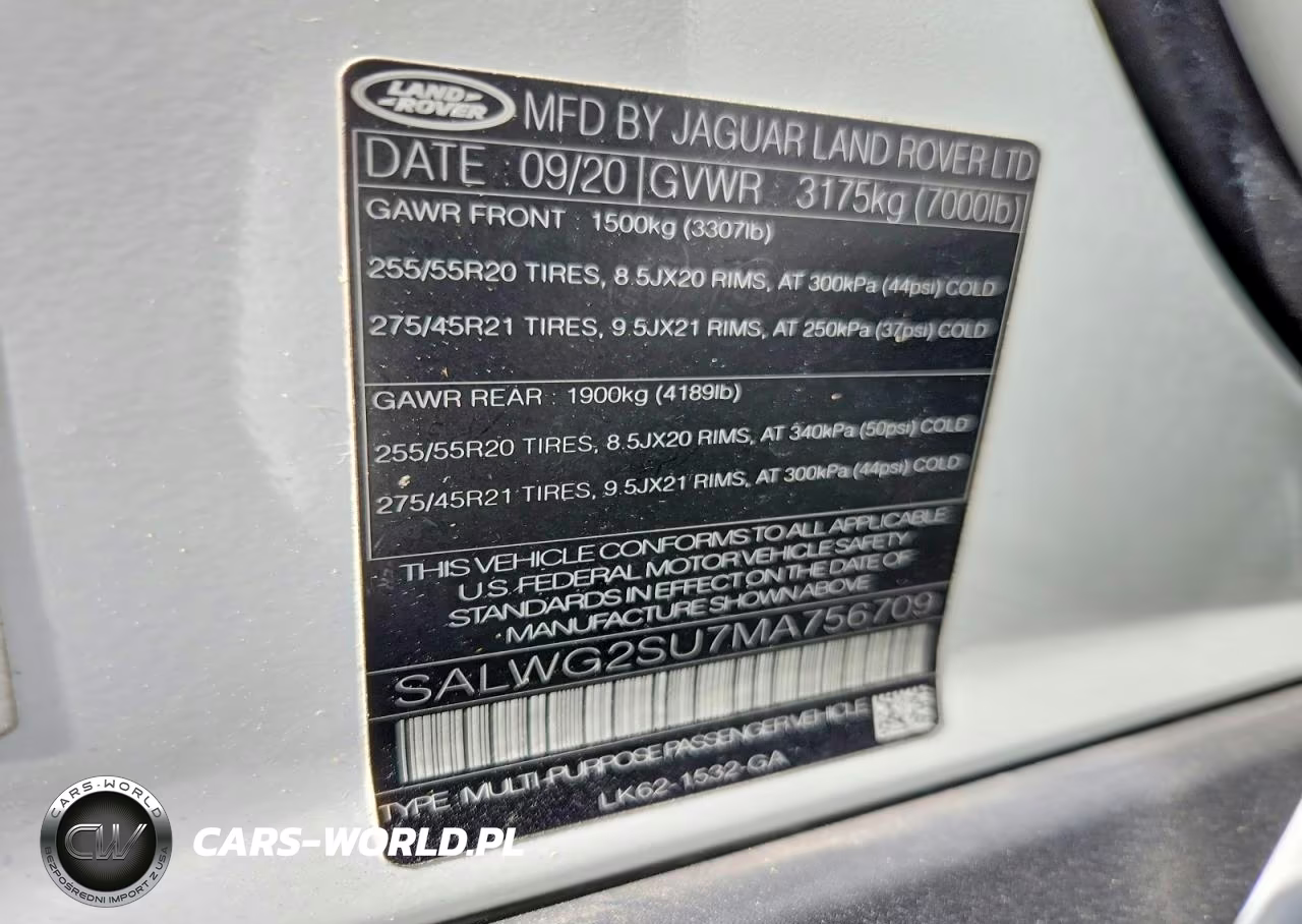 2021 Land Rover Range Rover Sport Se VIN:SALWG2SU7MA756709 - 13