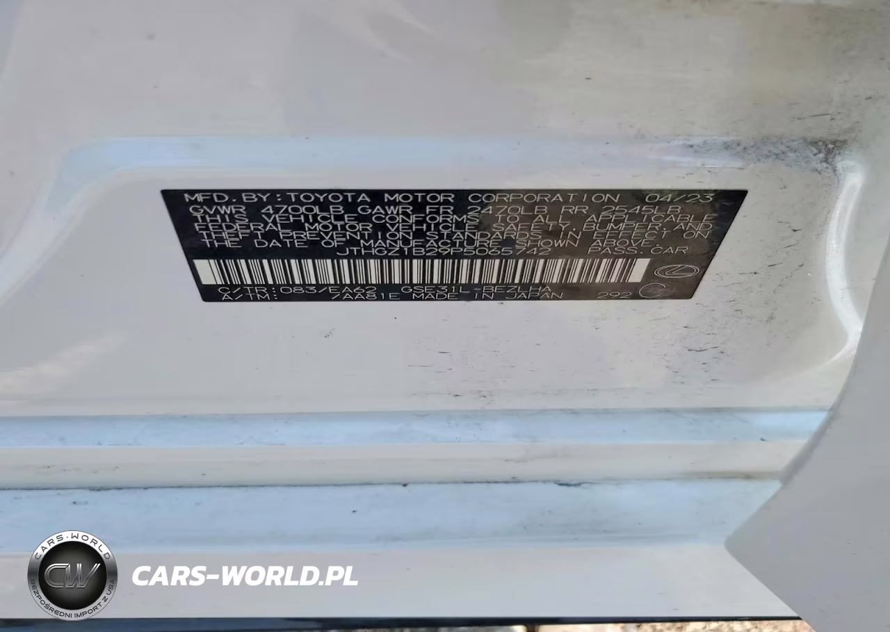 2023 Lexus Is 350 F Sport VIN:JTHGZ1B29P5065742 - 12