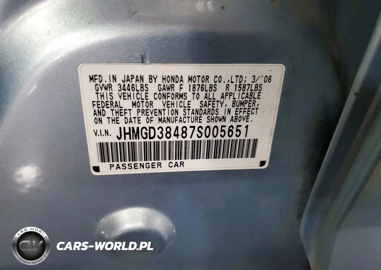 2007 Honda Fit VIN:JHMGD38487S005651 - 13